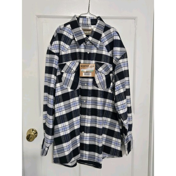 Winter Run Other - Winter Run extra heavy weight flannel button up shirt Mens XL NWT‎ W20